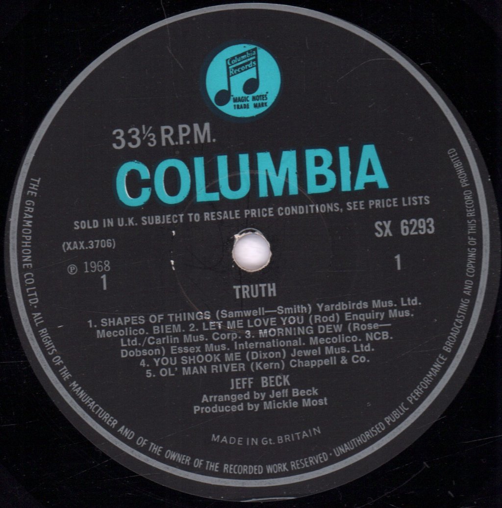 Jeff Beck - Truth - Lp