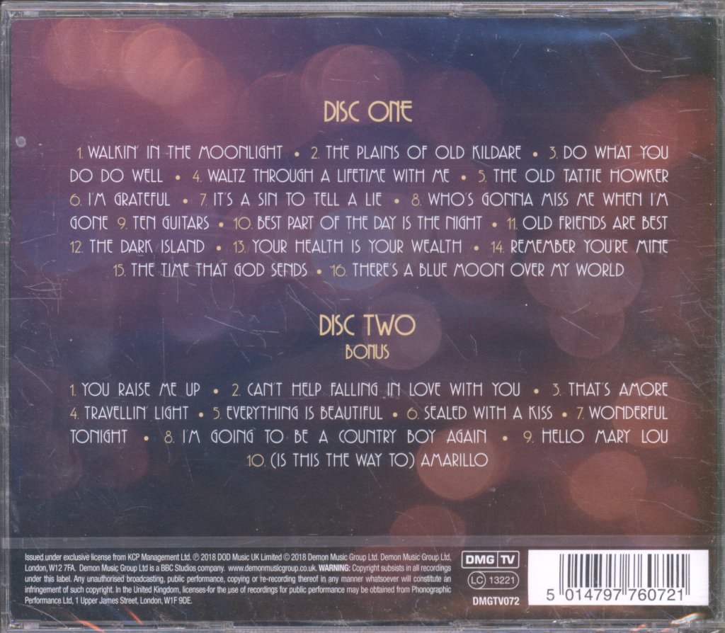 Daniel O'donnell - Walkin' In The Moonlight - Double Cd