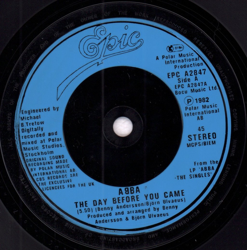 ABBA - Day Before You Came - 7 Inch