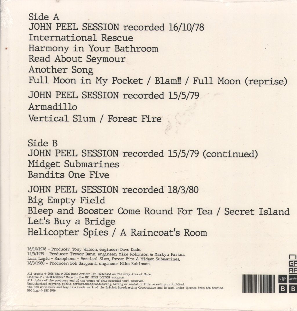 Swell Maps - John Peel Sessions - Lp