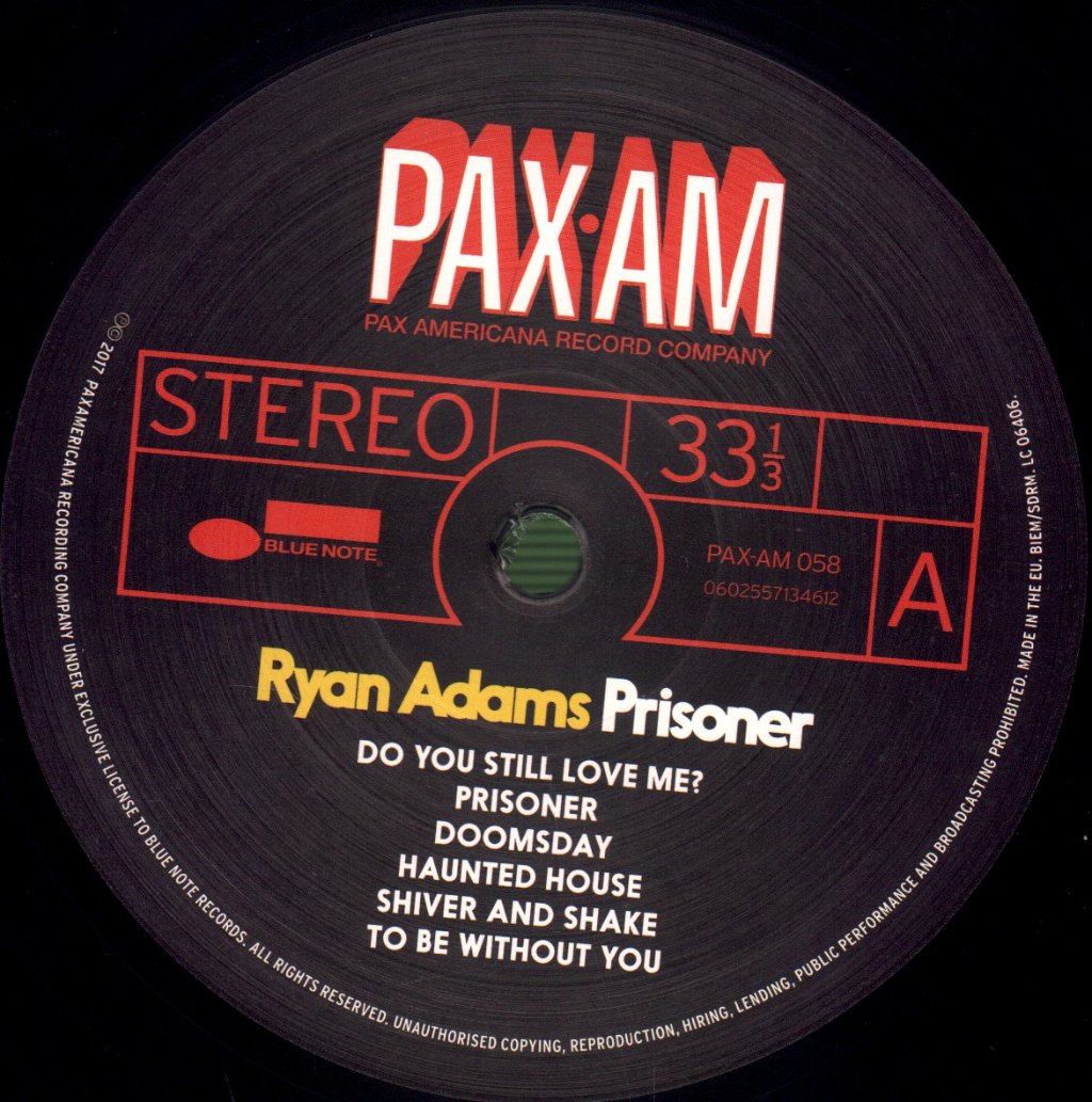 Ryan Adams - Prisoner - Lp