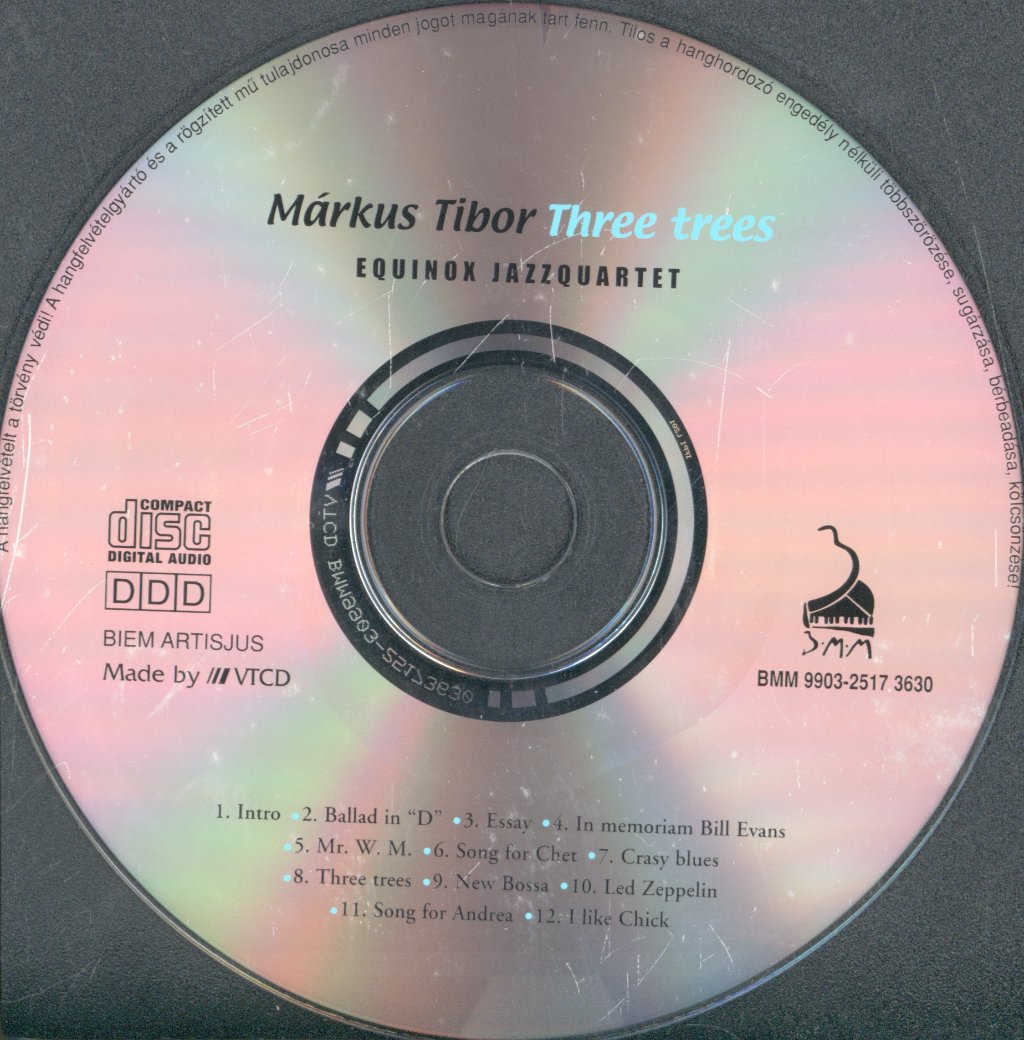 Markus Tibor And The Equinox Jazzquartet - Three Trees - Cd
