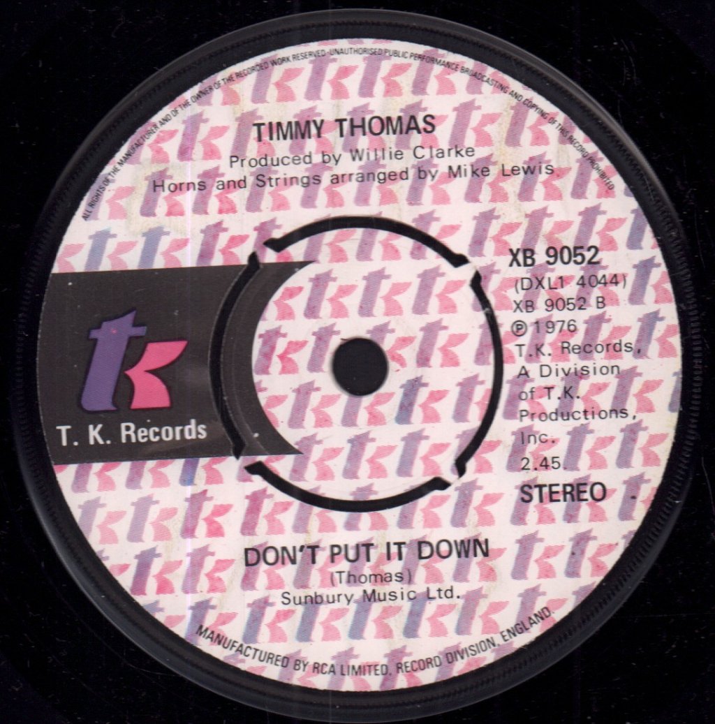 Timmy Thomas - Magician - 7 Inch