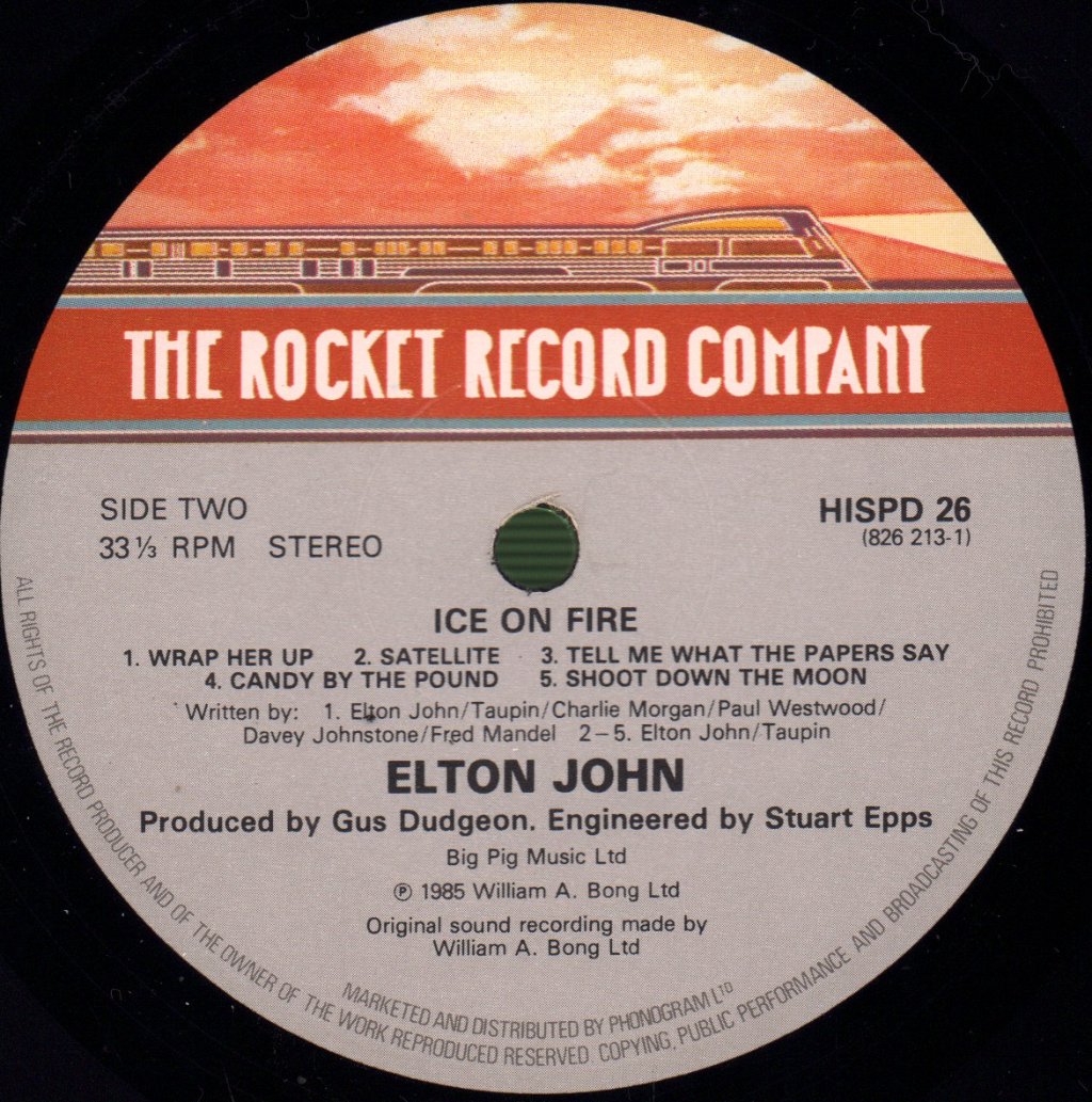 Elton John - Ice On Fire - Lp