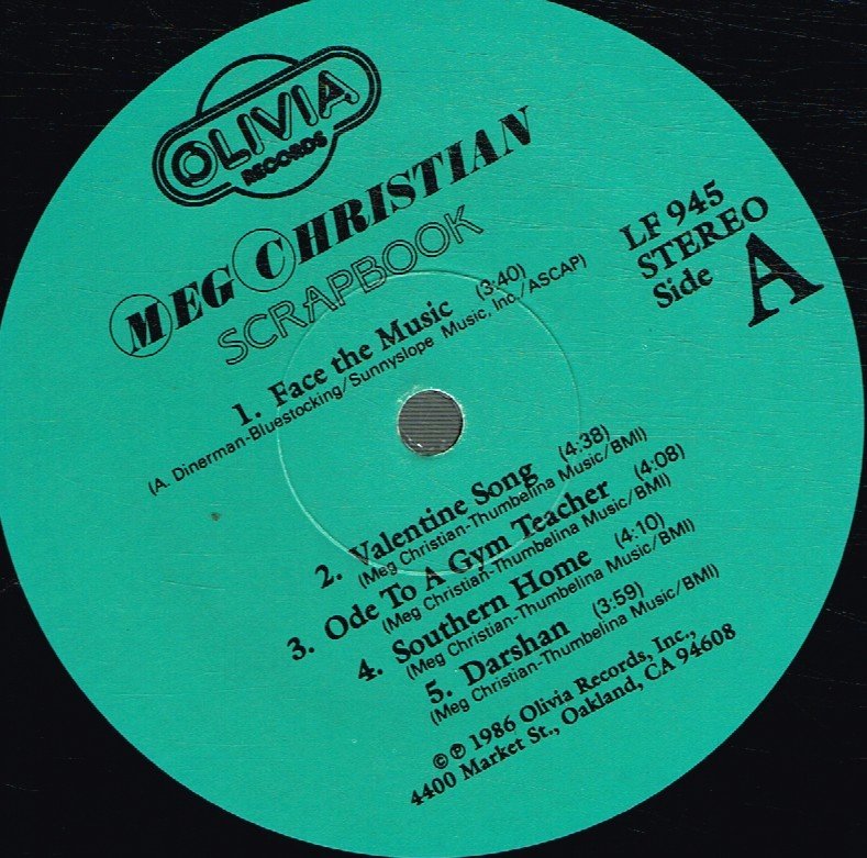 Meg Christian - Scrapbook - Lp