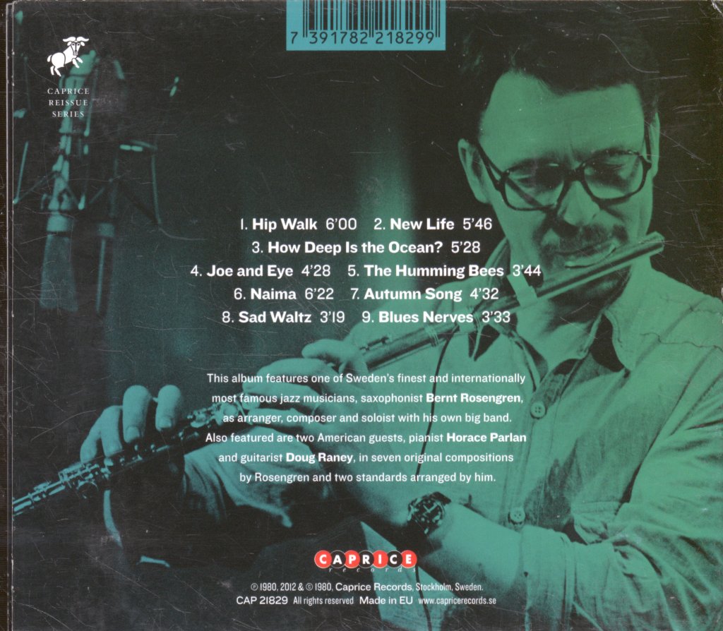 Bernt Rosengren Big Band - Bernt Rosengren Big Band - Cd