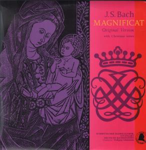 Wolfgang Gonnenwein / Stuttgart Madrigal Choir - J.s.bach - Magnificat - Lp