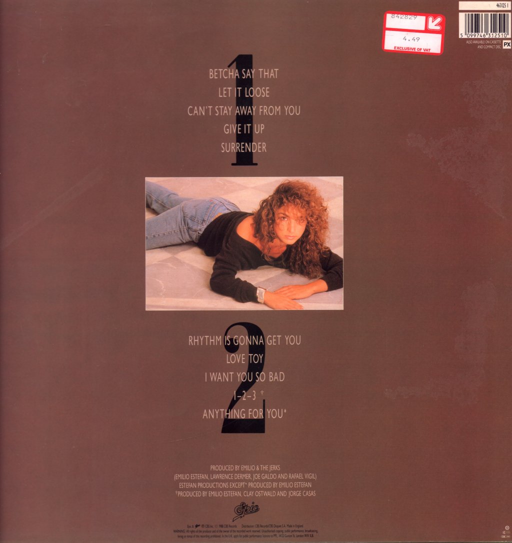 Gloria Estefan And Miami Sound Machine - Anything For You - Lp