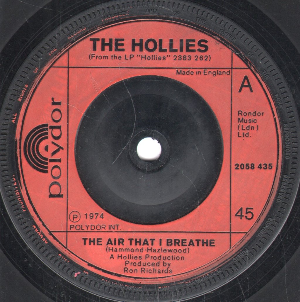 Hollies - Air That I Breathe - 7 Inch