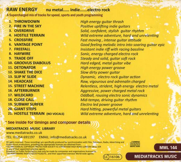 Various Artists - Raw Energy (Nu Metal..Indie...Electro Rock) - Cd