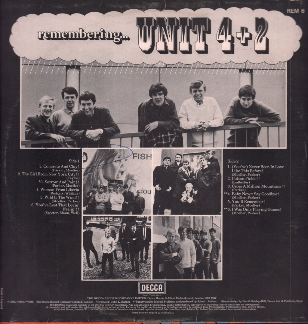 Unit Four Plus Two - Remembering - Lp