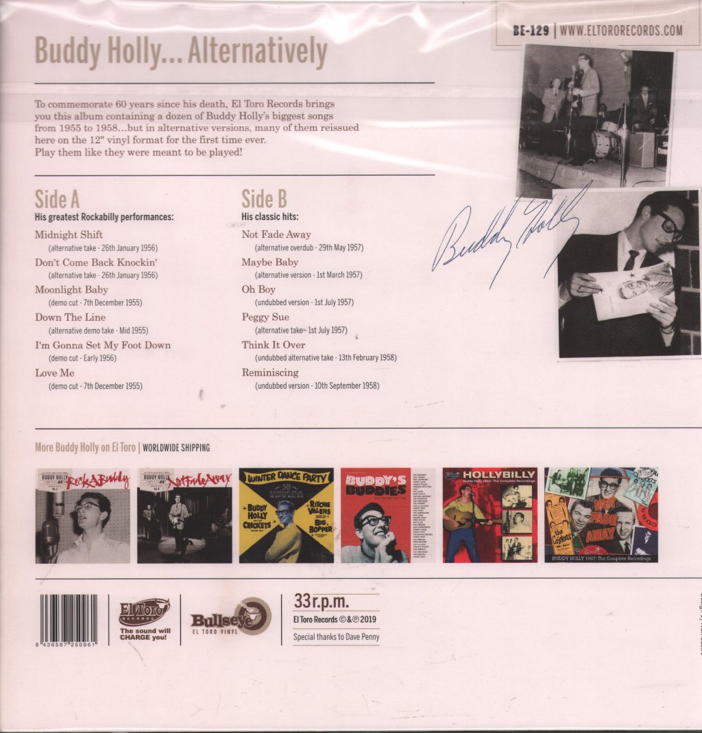 Buddy Holly - Alternatively - Lp