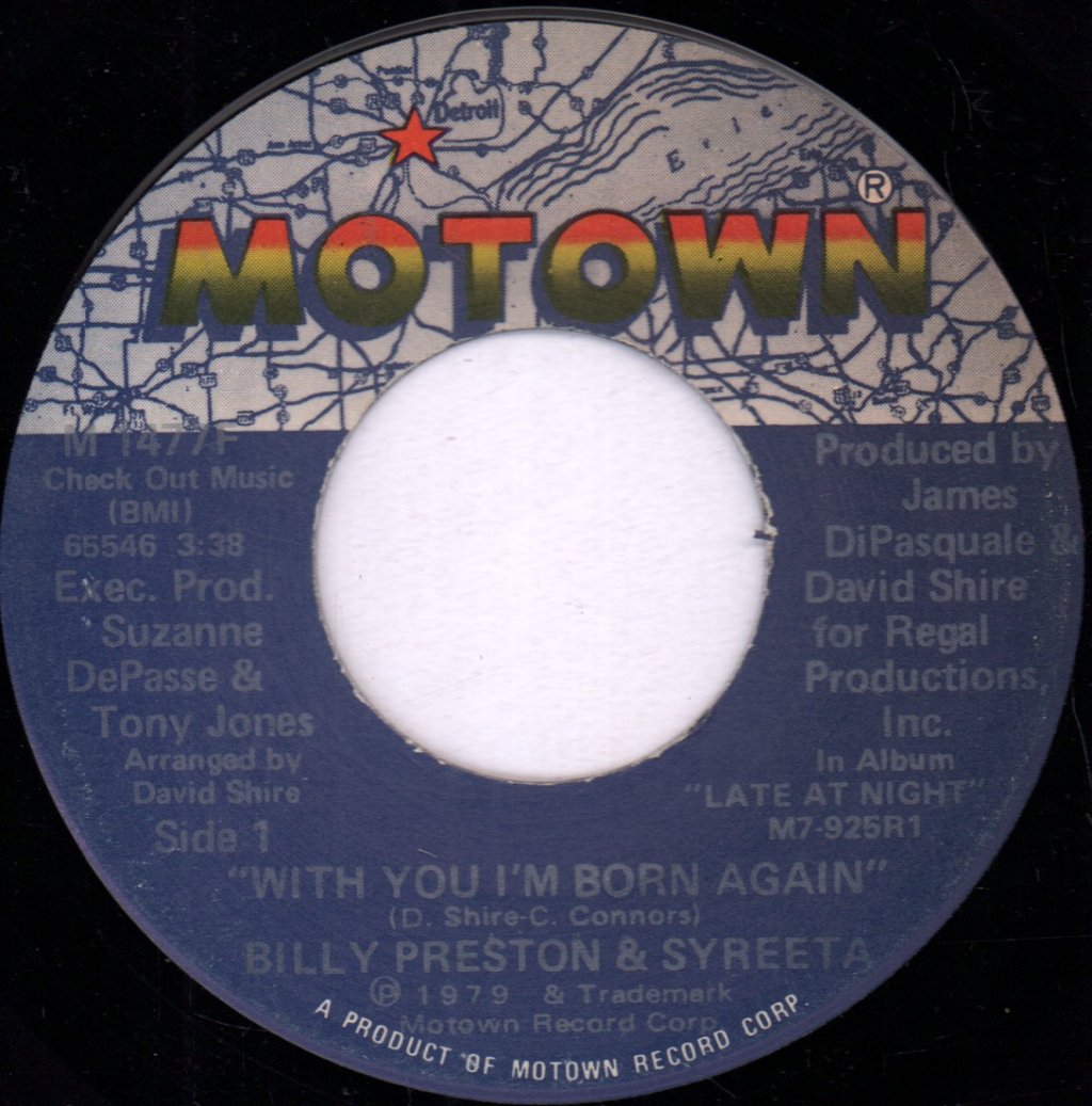 Billy Preston And Syreeta - With You I'm Born Again - 7 Inch