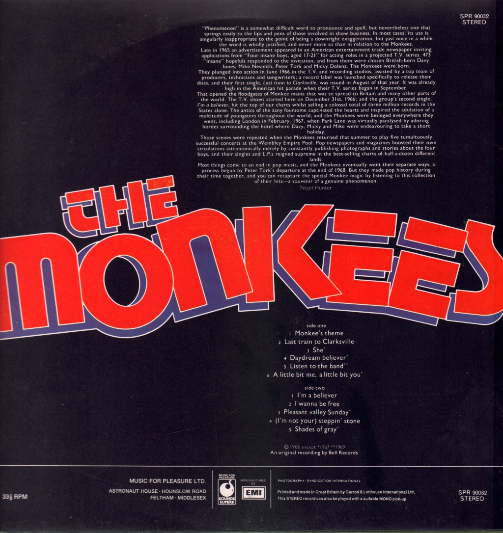 Monkees - Best Of - Lp