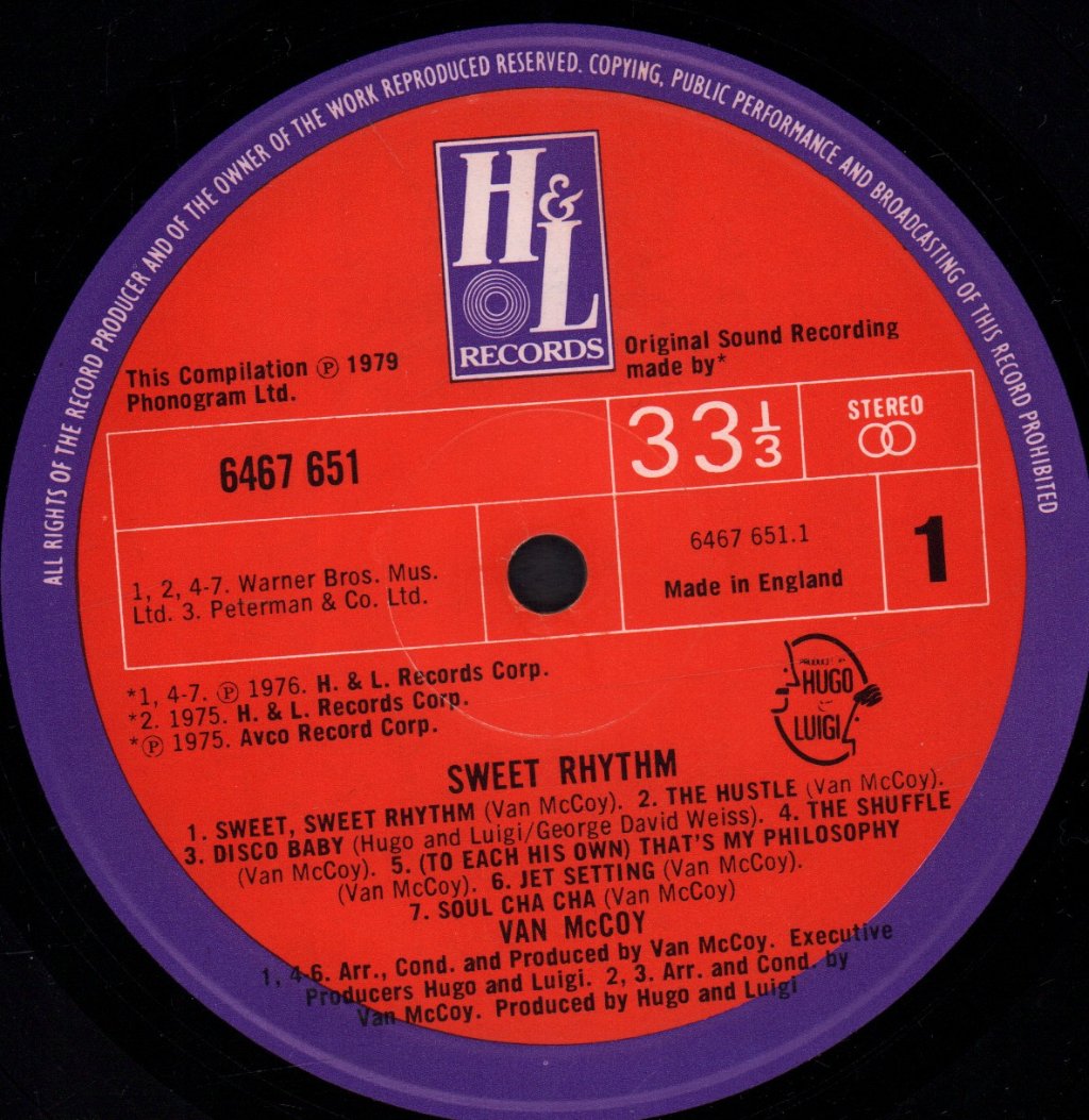 Van McCoy - Sweet Rhythm - Lp