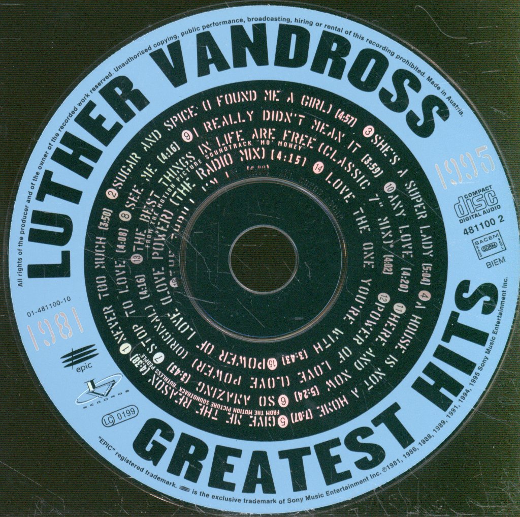 Luther Vandross - Greatest Hits 1981-1995 - Cd