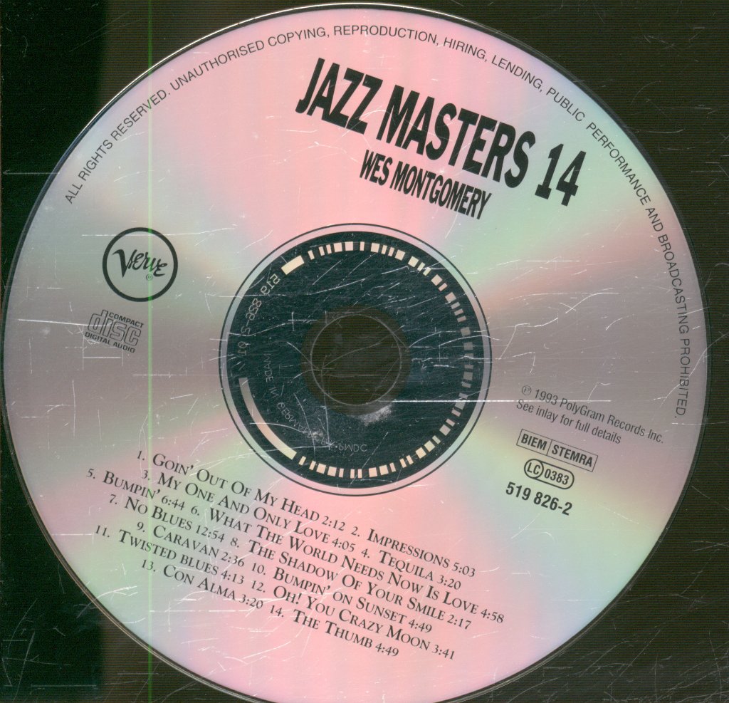 Wes Montgomery - Verve Jazz Masters 14 - Cd