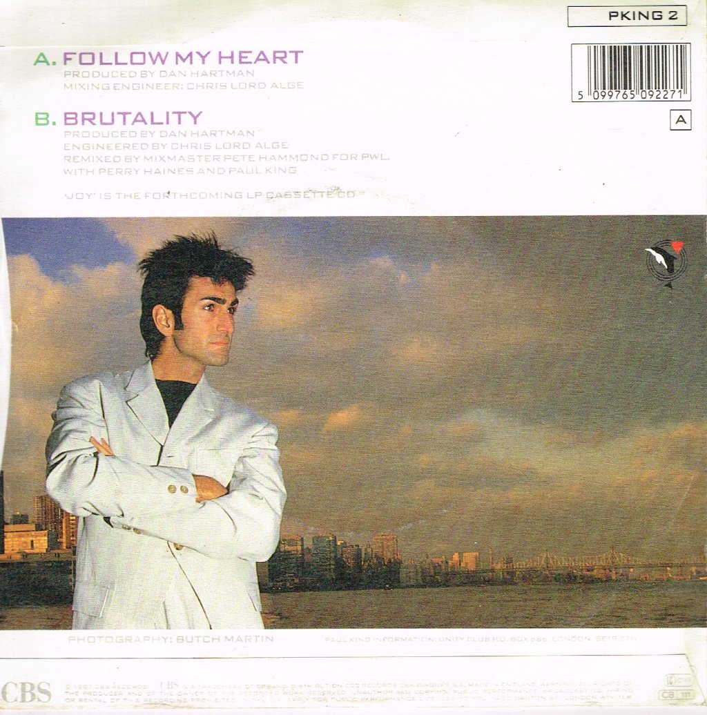 Paul King (80'S Pop) - Follow Your Heart - 7 Inch