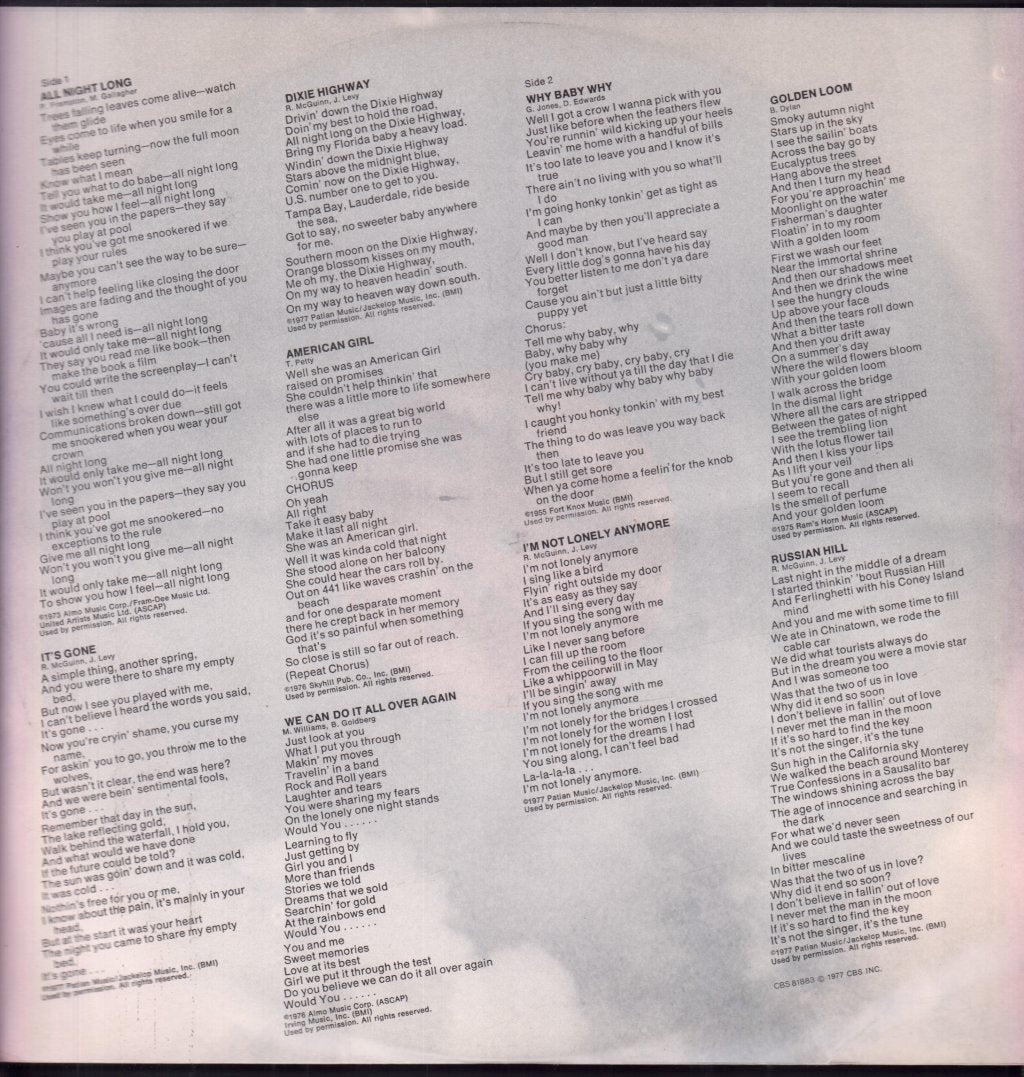 Roger Mcguinn - Thunderbyrd - Lp