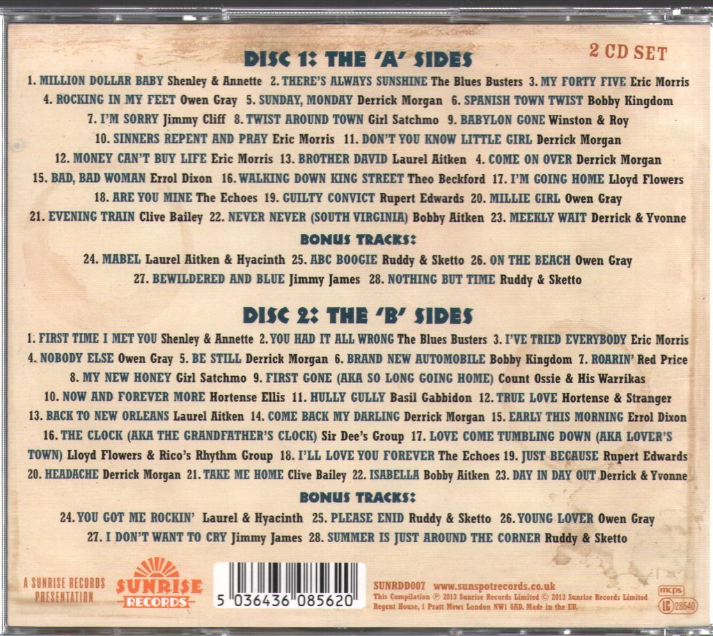 Various Artists - Story Of Blue Beat - The Best In Ska 1962 Part 1 - Double Cd