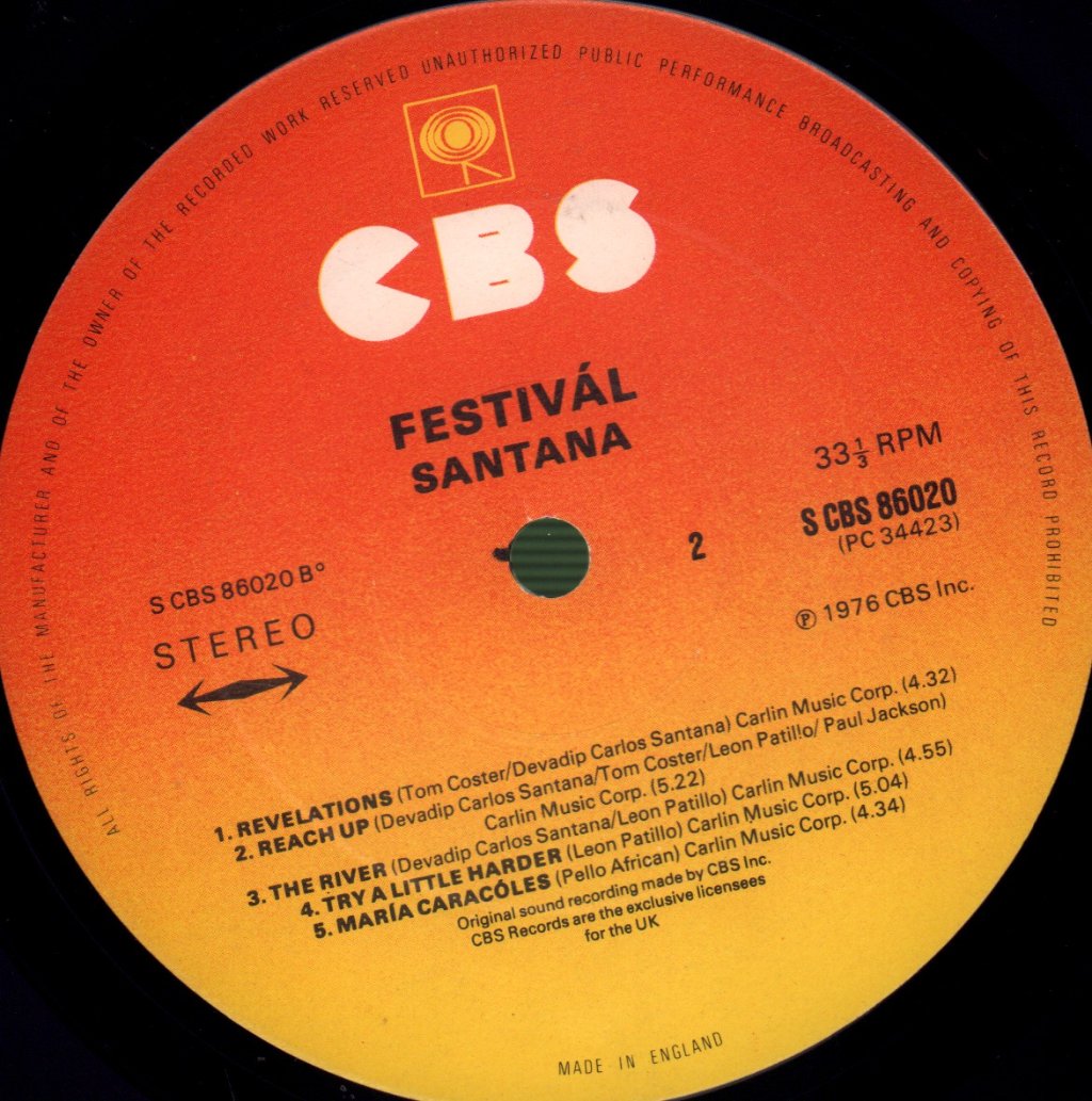Santana - Festival - Lp