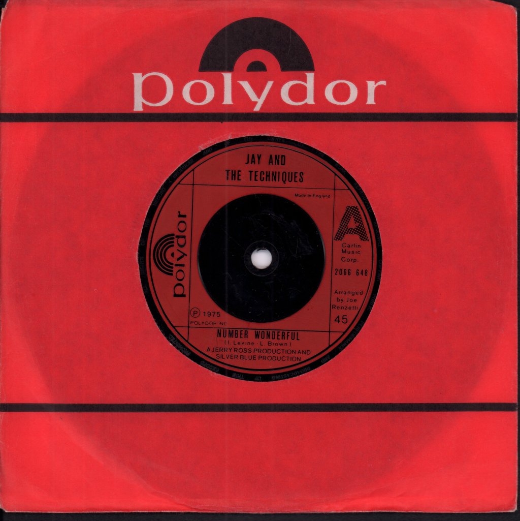 Jay And The Techniques - Number Wonderful - 7 Inch