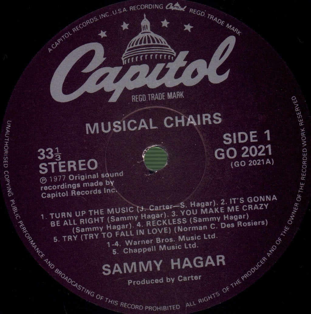 Sammy Hagar - Musical Chairs - Lp