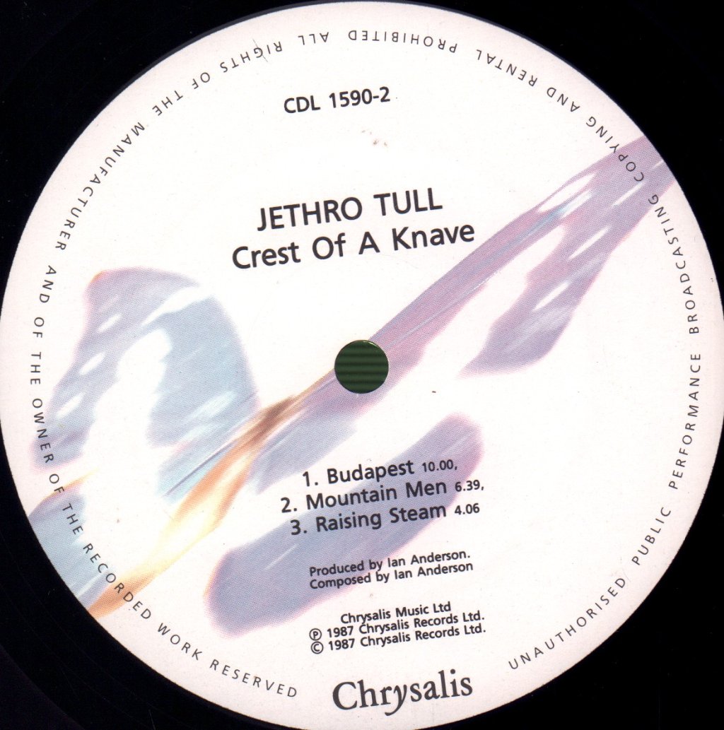 Jethro Tull - Crest Of A Knave - Lp