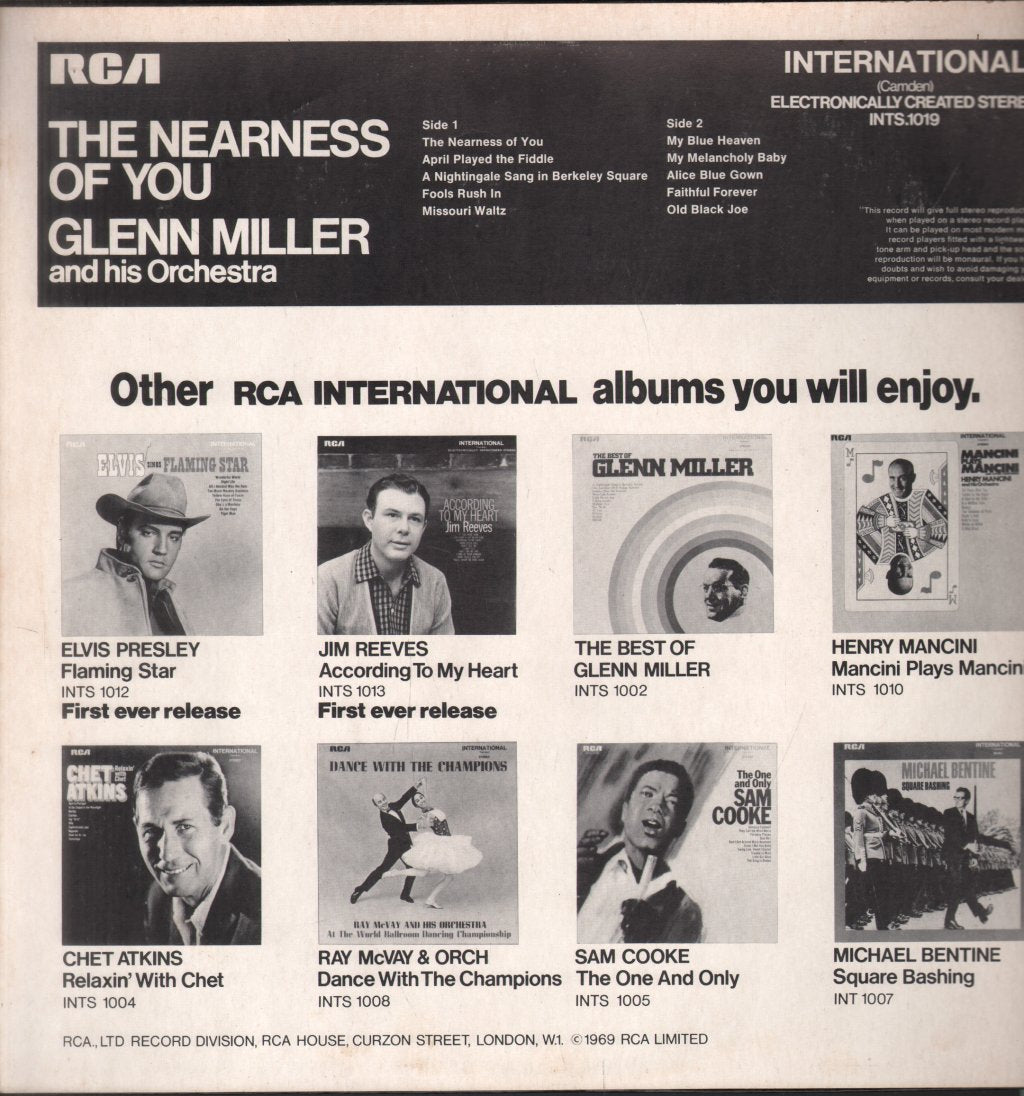 Glenn Miller And His Orchestra - Nearness Of You - Lp