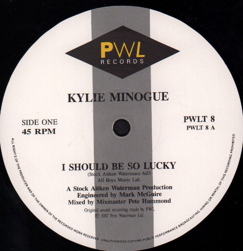 Kylie Minogue - I Should Be So Lucky - 12 Inch