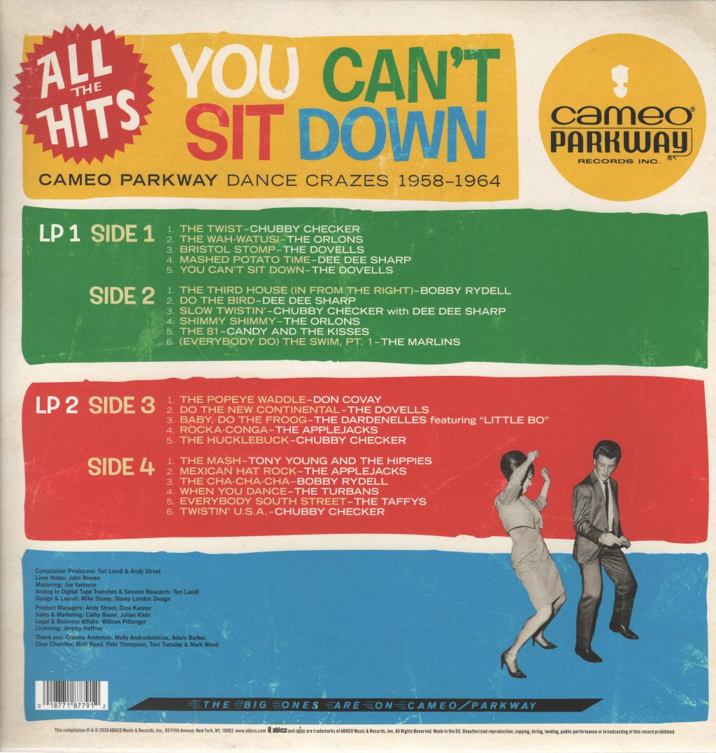 Various Artists - You Can't Sit Down: Cameo Parkway Dance Crazes - Double Lp