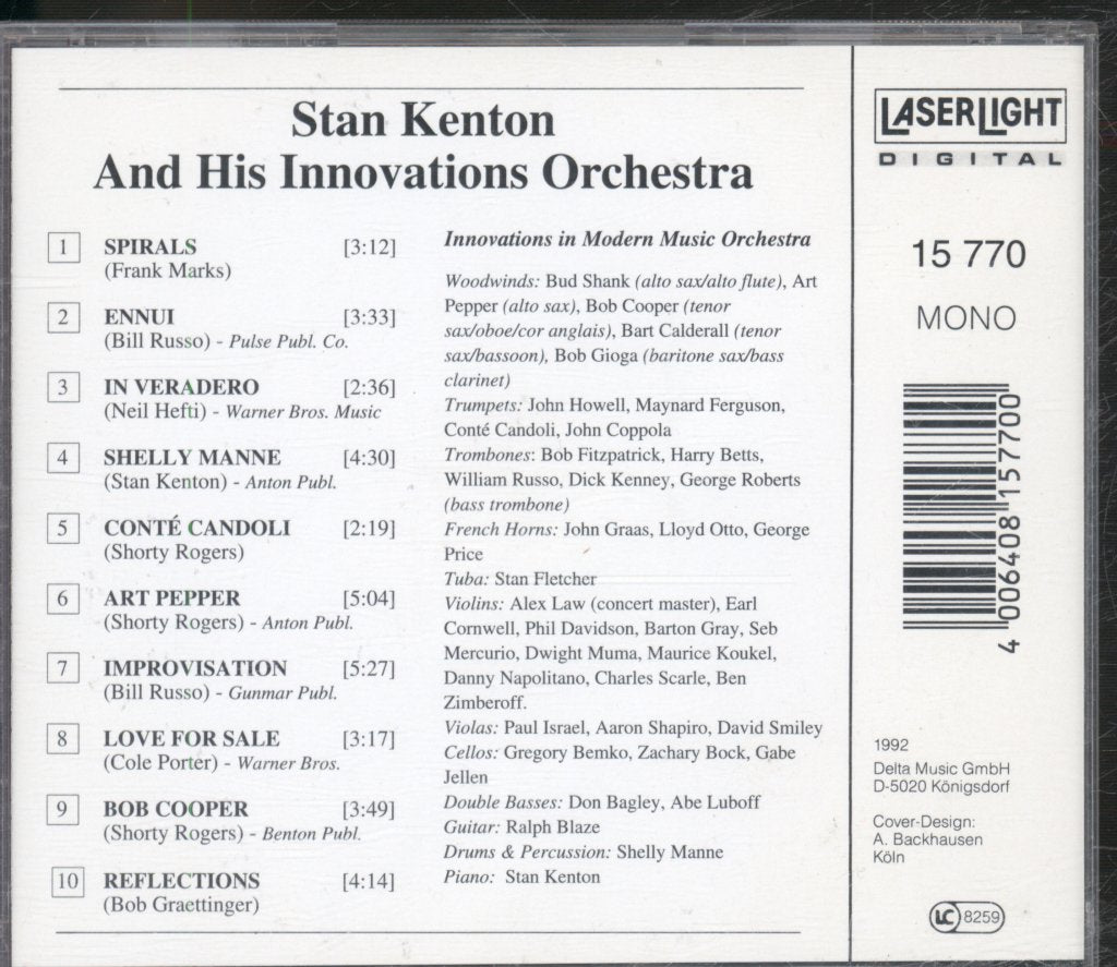 Stan Kenton And The Innovations Orchestra - Stan Kenton And His Innovations Orchestra - Cd