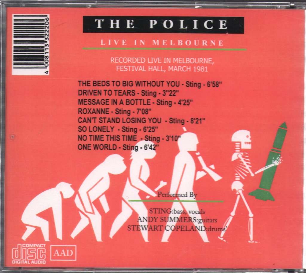 Police - Live in Melbourne 1981 (Parts 1 & 2) - Double Cd