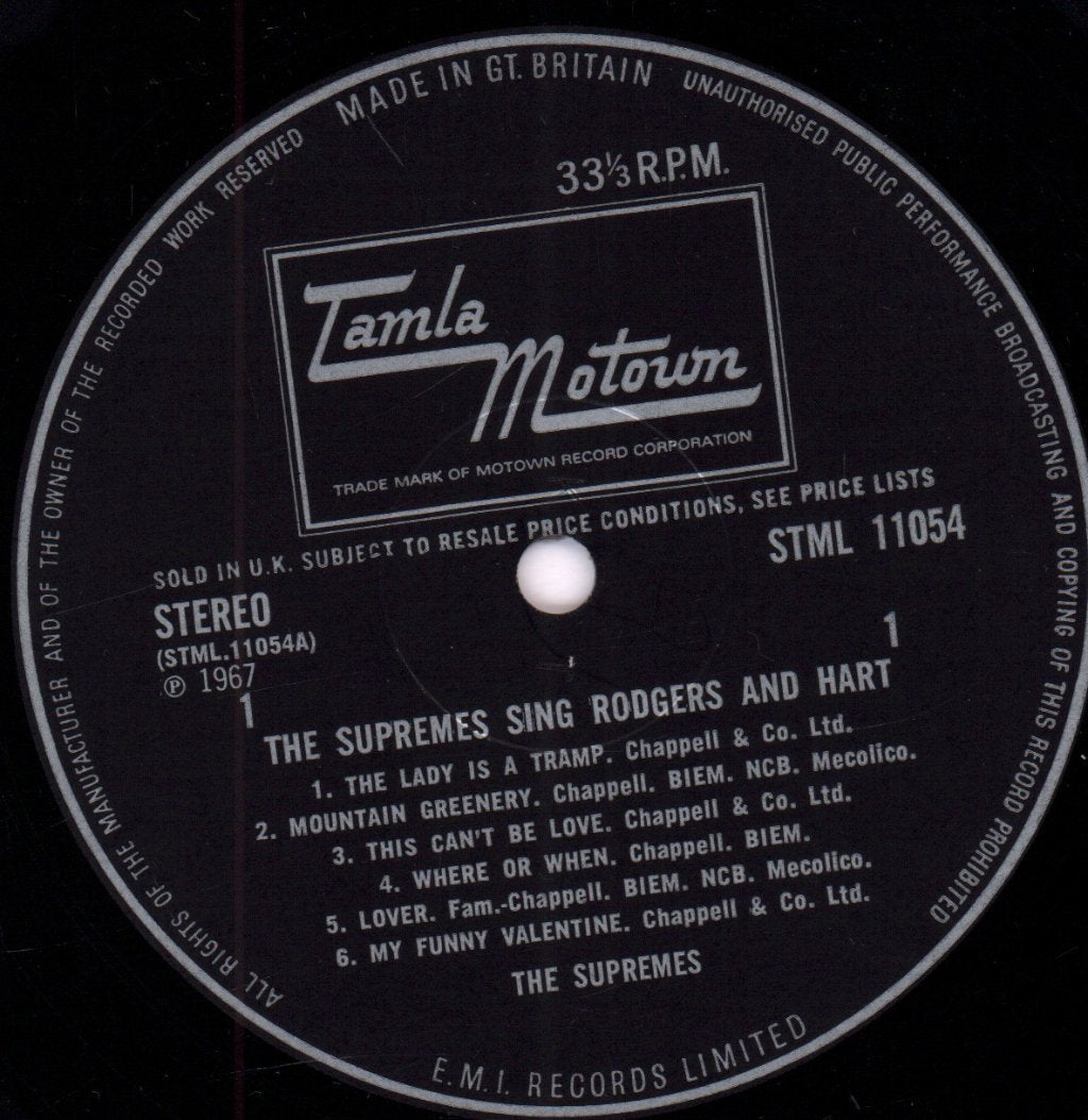 Supremes - Supremes Sing Rodgers & Hart - Lp
