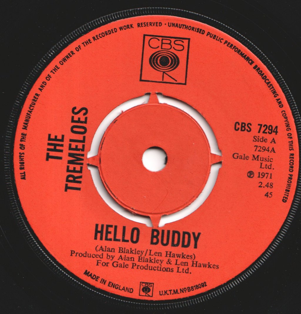 Tremeloes - Hello Buddy - 7 Inch