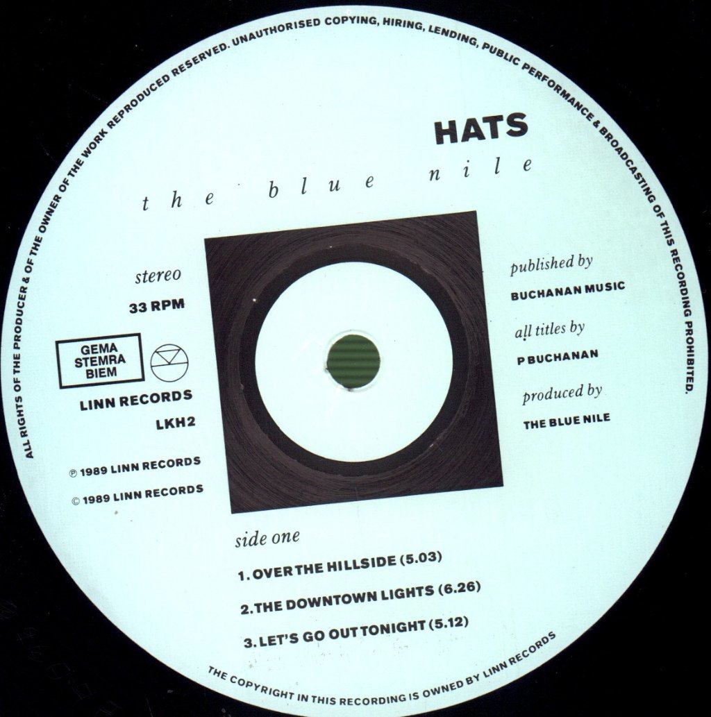 Blue Nile - Hats - Lp