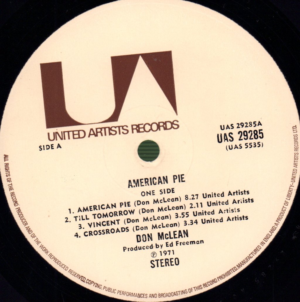 Don McLean - American Pie - Lp
