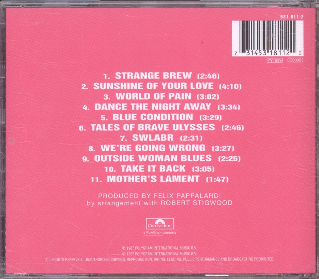 Cream - Disraeli Gears - Cd