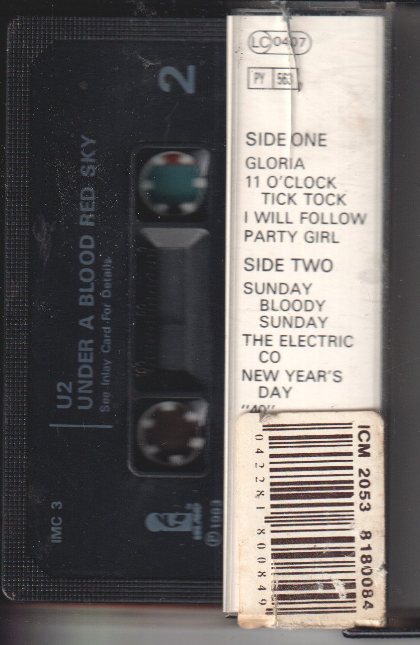 U2 - Live Under A Blood Red Sky - Cassette