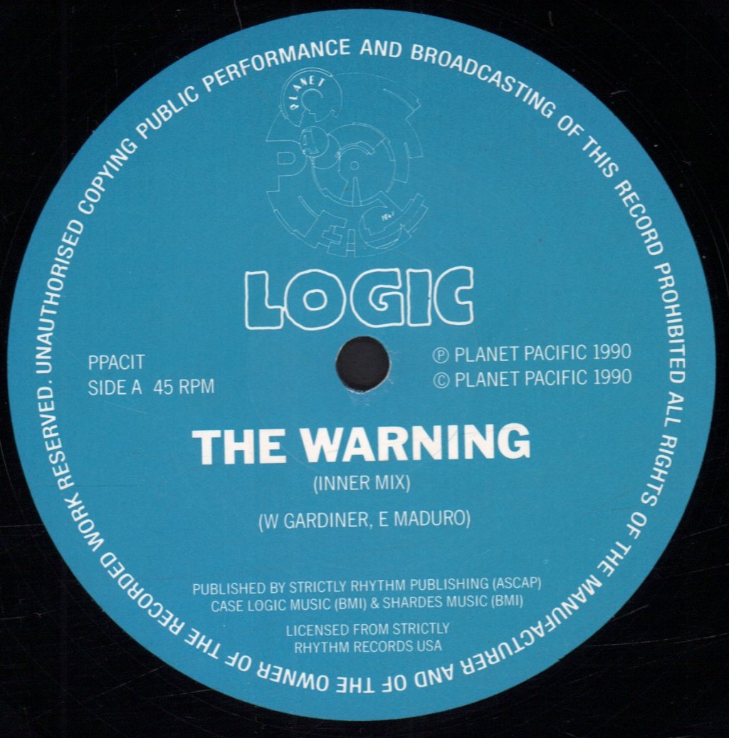 Logic (90'S Dance) - Warning - 12 Inch