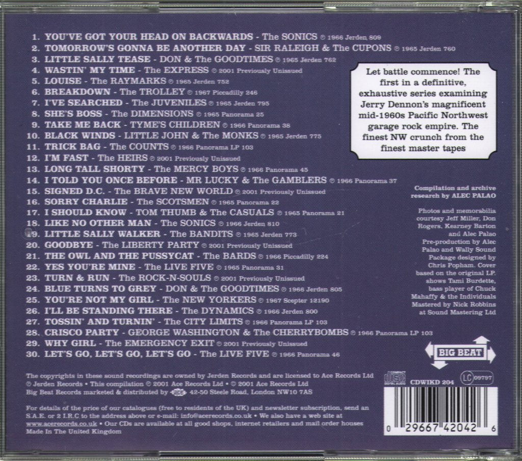 Various Artists - Northwest Battle Of The Bands Volume 1 - Cd
