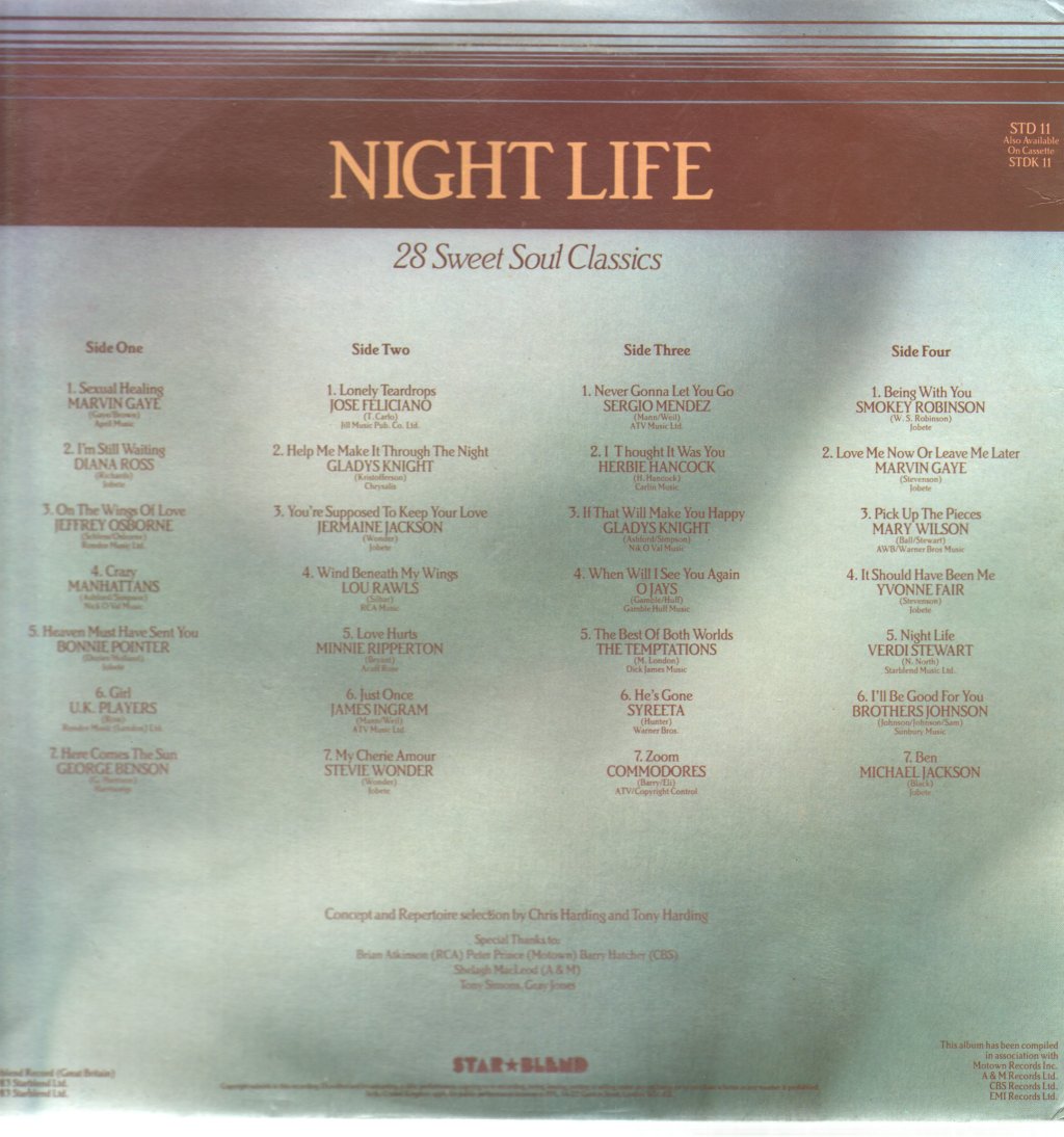 Various Artists - Nightlife - 28 Sweet Soul Classics - Double Lp