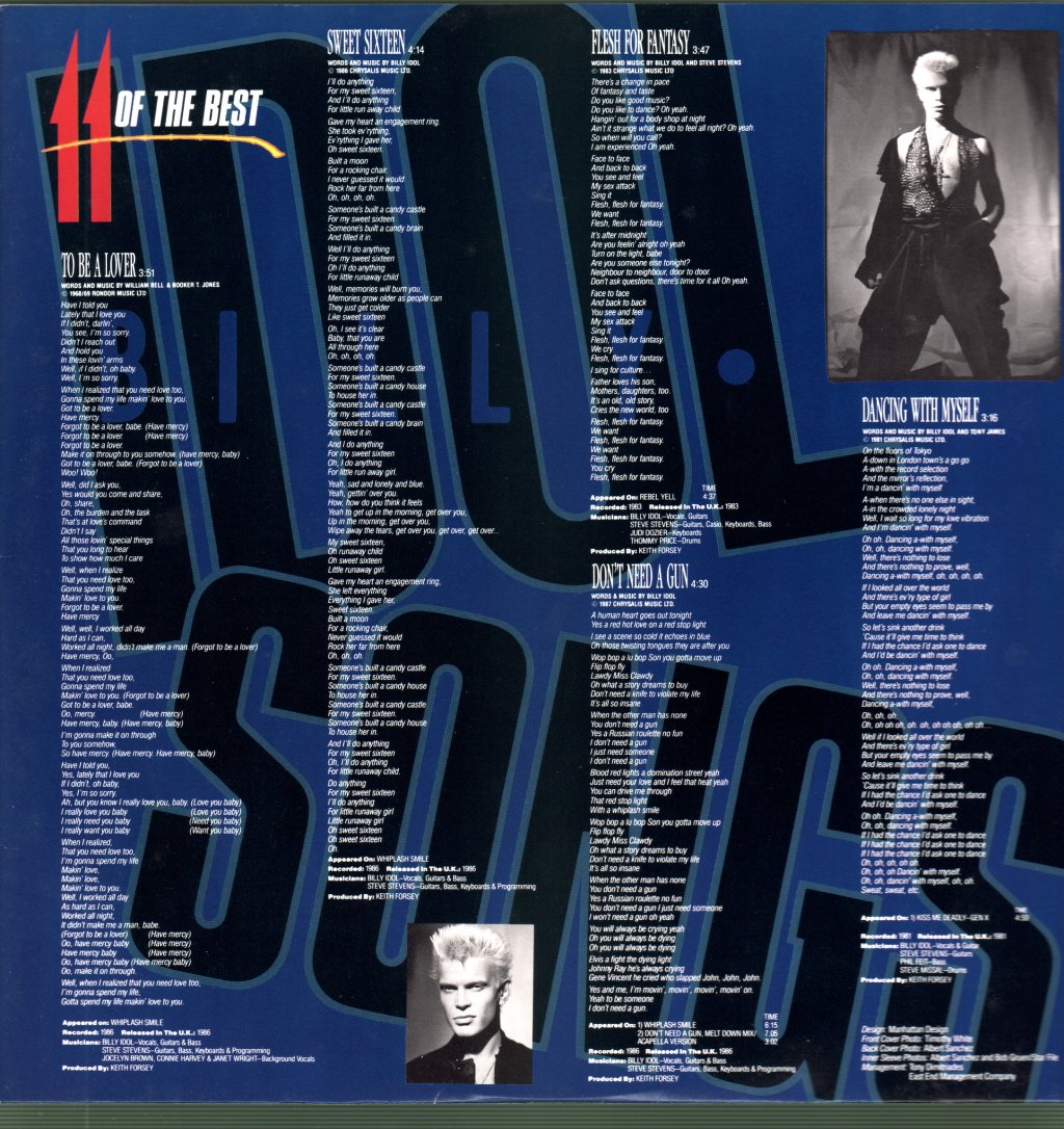 Billy Idol - Idol Songs - Lp
