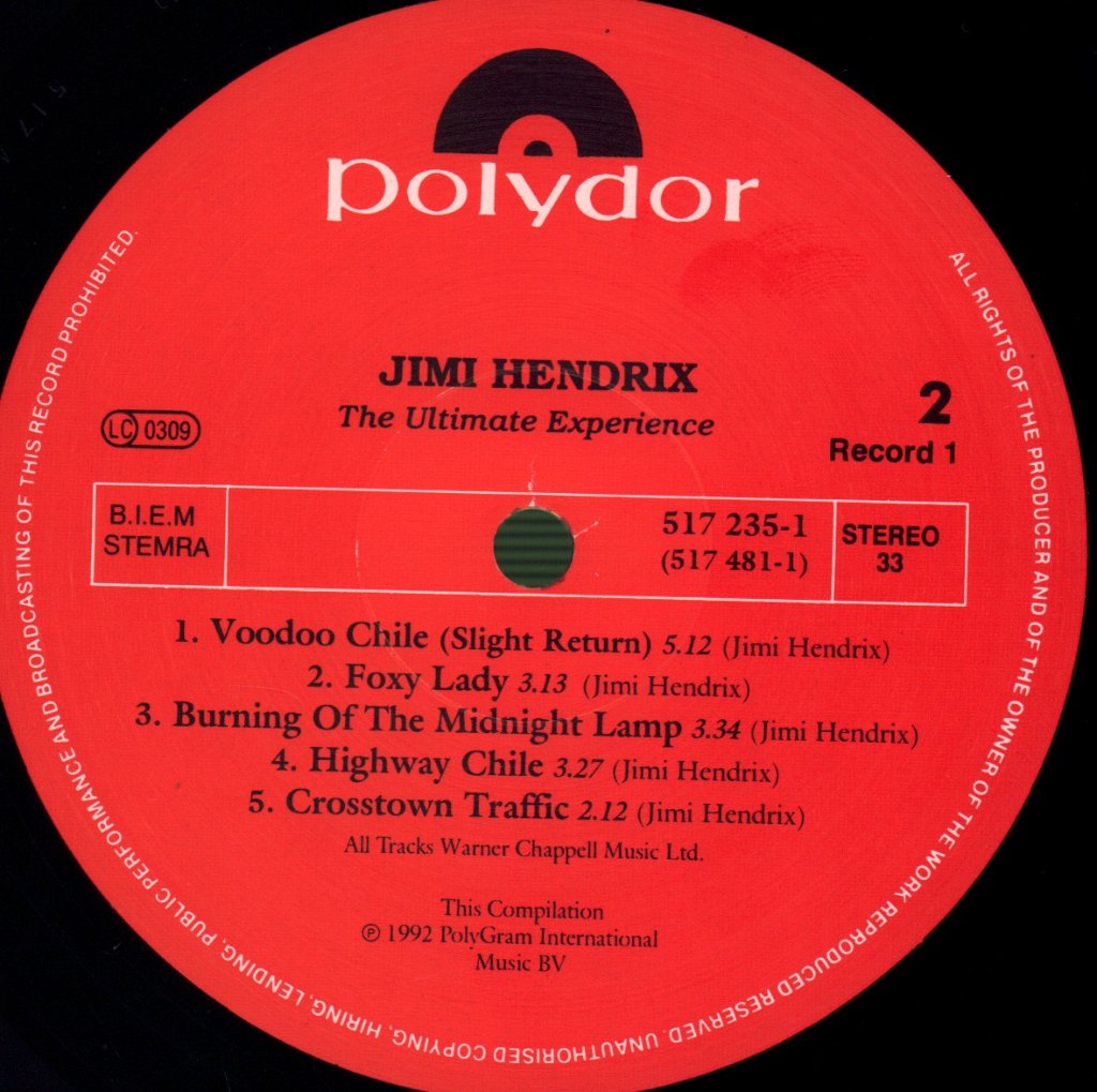Jimi Hendrix - Ultimate Experience - Double Lp