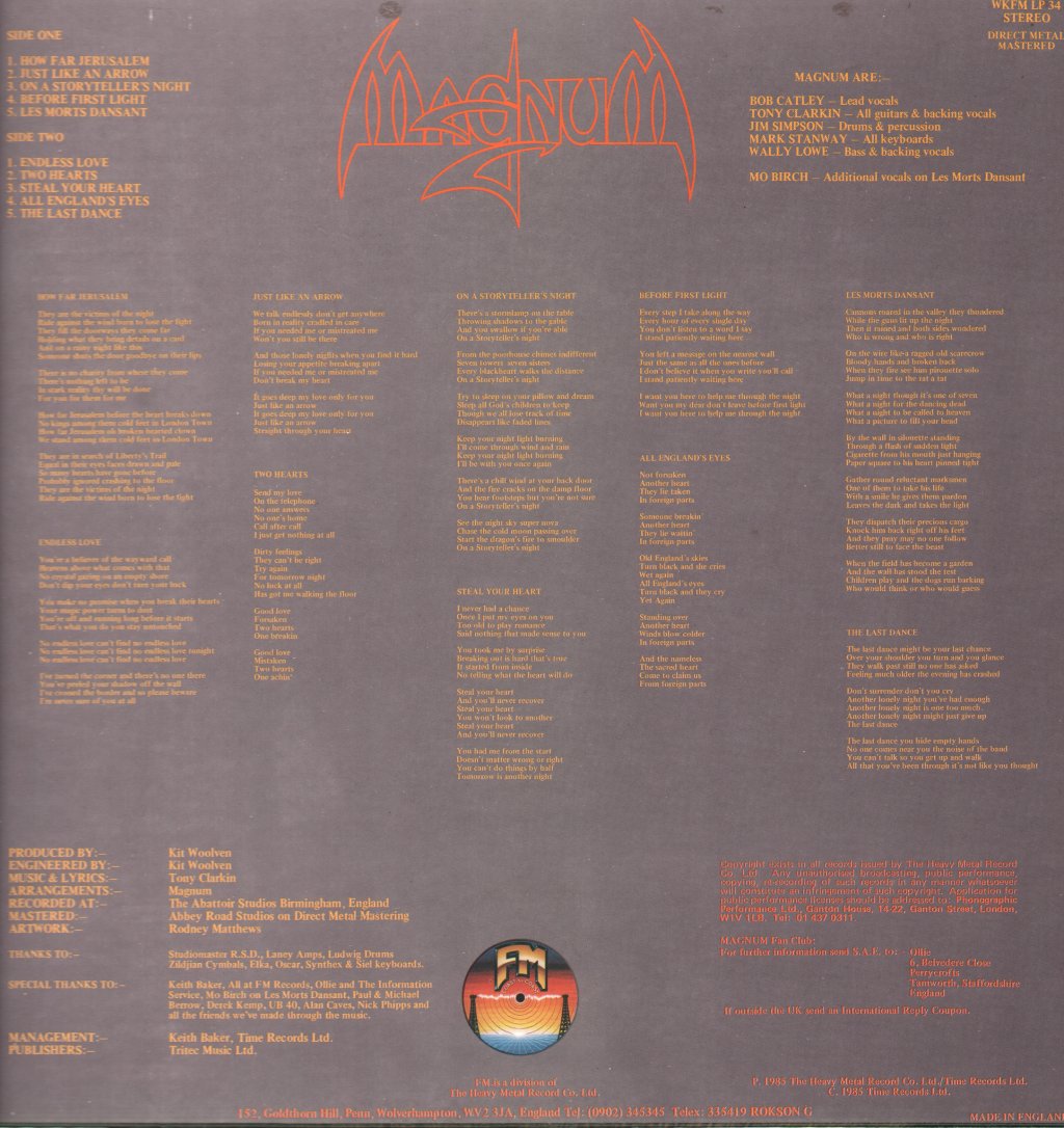 Magnum - On A Storyteller's Night - Lp