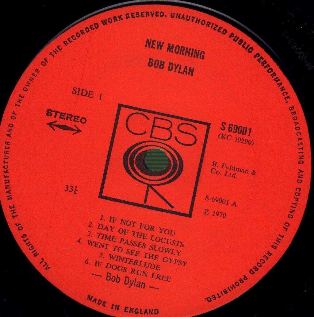 Bob Dylan - New Morning - Lp