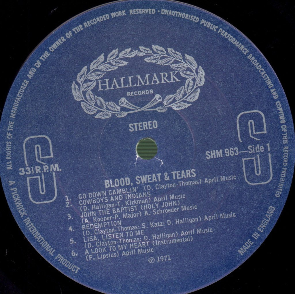 Blood, Sweat And Tears - Blood, Sweat & Tears - Lp