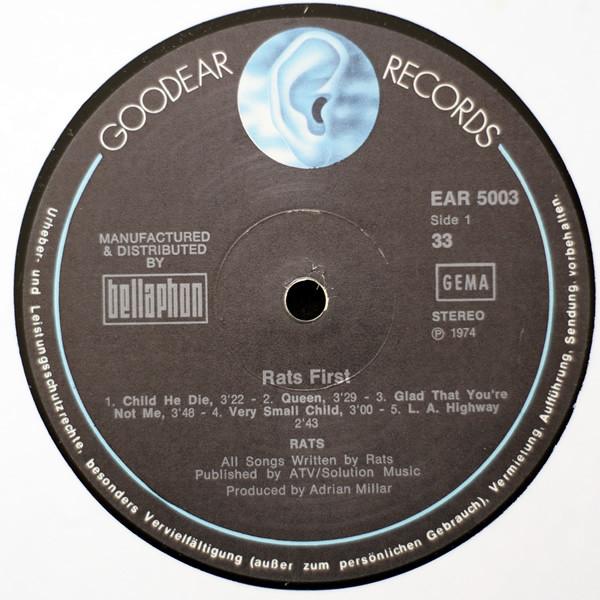 Rats (70'S Rock/Glam Group) - Rats First - Lp