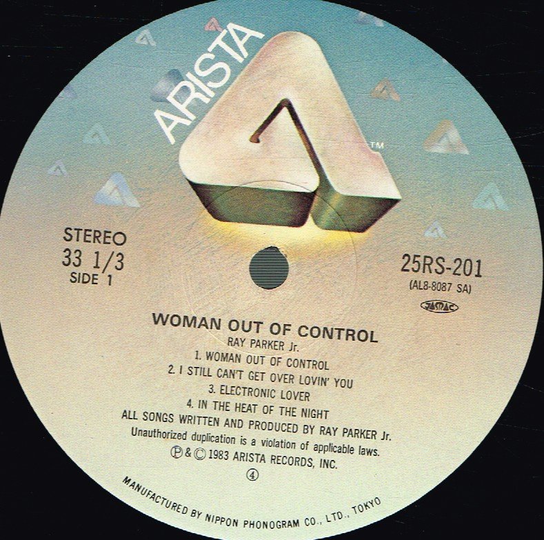 Ray Parker Junior - Woman Out Of Control - Lp