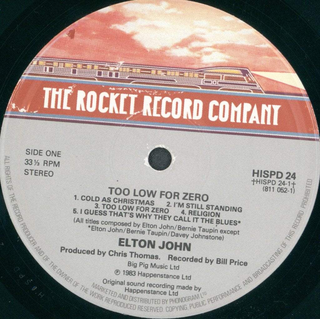 Elton John - Too Low For Zero - Lp